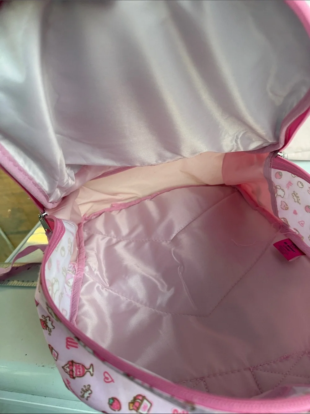 Sanrio My Melody Flip Sequin Backpack and Lunch Box Set Pink Good Condition